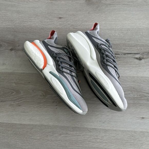 adidas Running Alphaboost V1 Grey/Coral Fusion/Magic Grey 9 NWT IN BOX‎ - Picture 9 of 11